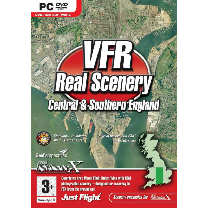 VFR Real Scenery Volume 2: Central and Southern England (DVD-ROM)