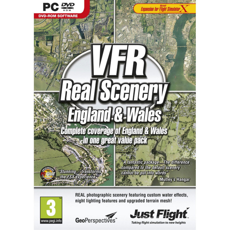 VFR Real Scenery: England and Wales (DVD-ROM)