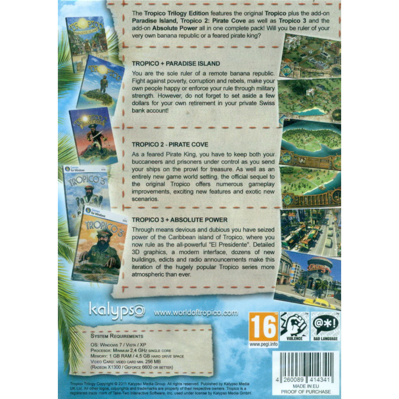 Tropico Trilogy (DVD-ROM)