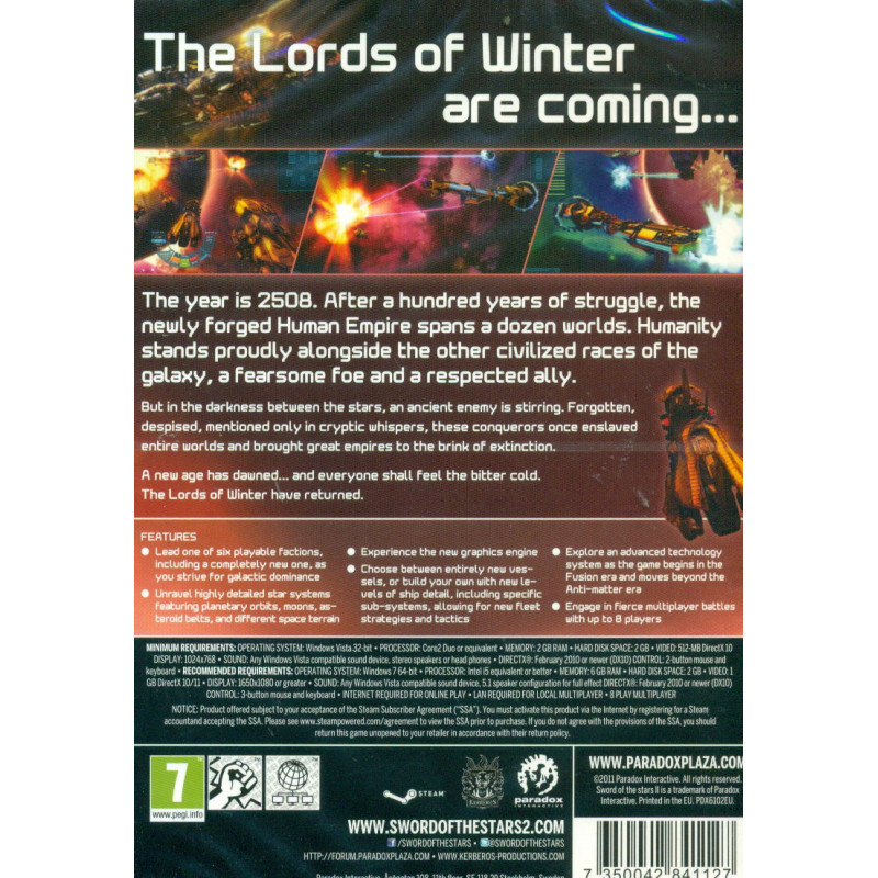 Sword of the Stars II: Lords of Winter (DVD-ROM)