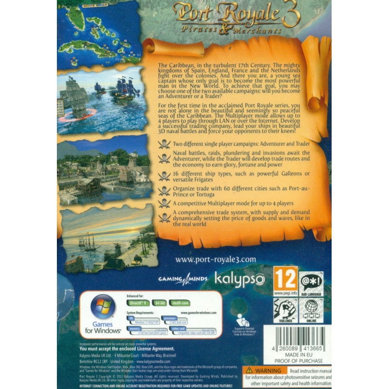 Port Royale 3: Pirates and Merchants (DVD-ROM)