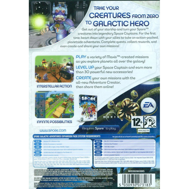 Spore Galactic Adventures (DVD-ROM)