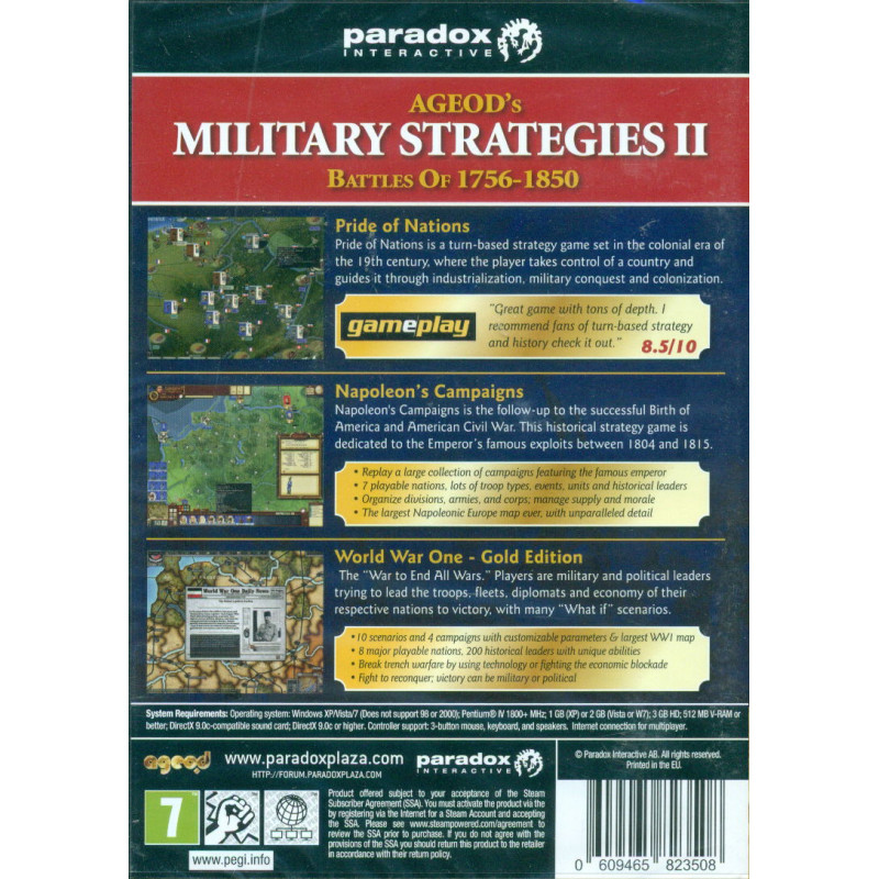 Ageod's: Military Strategies 2 (Battles of 1756-1850) (DVD-ROM)