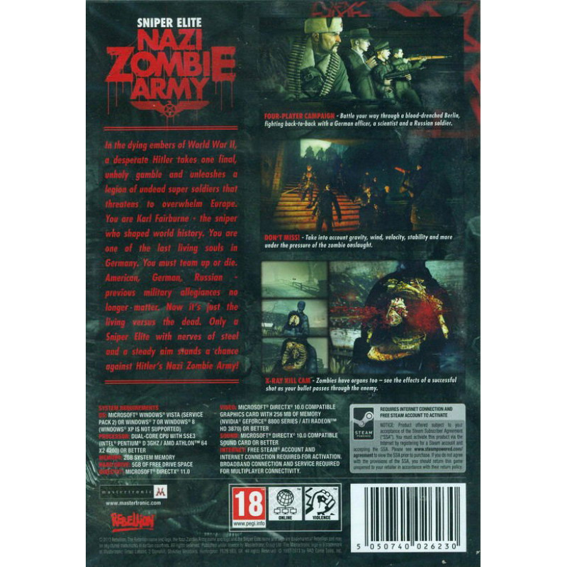 Sniper Elite: Nazi Zombie Army (DVD-ROM)