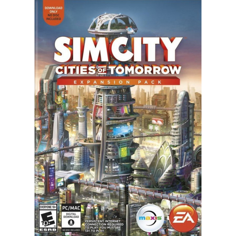 SimCity: Cities of Tomorrow Expansion Pack (Code in a Box) (English)