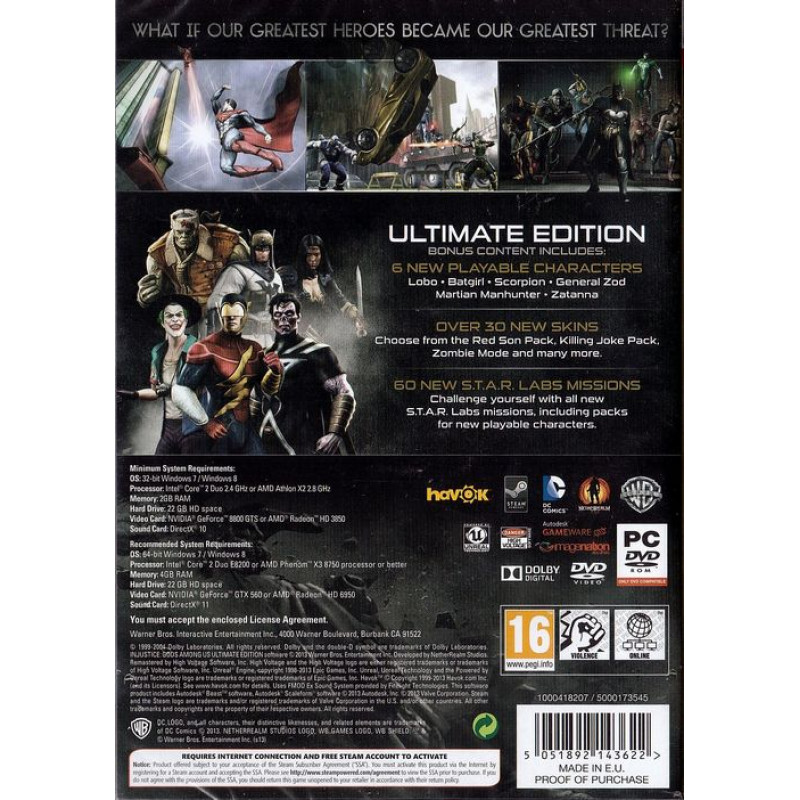 Injustice: Gods Among Us - Ultimate Edition (DVD-ROM)