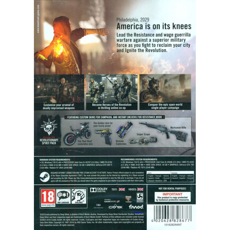 Homefront: The Revolution (DVD-ROM) (English)