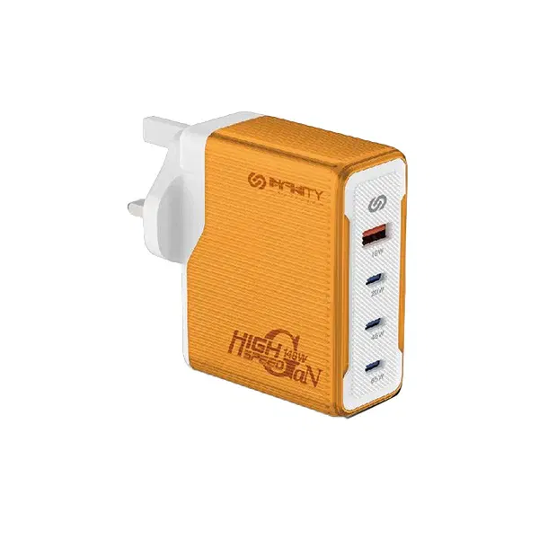 Infinity 3rd Generation Gallium Nitride GaN148W Desktop Charger PC-148 (Orange)